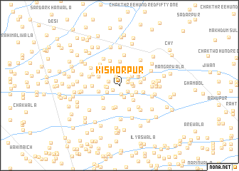 map of Kishorpur