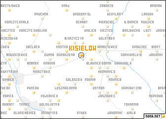 map of Kisielów