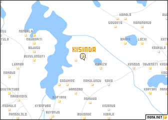 map of Kisinda