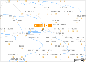 map of Kisiniškiai