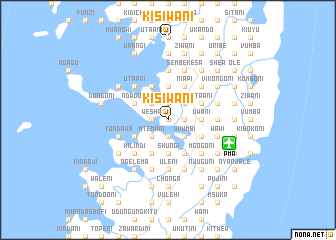 map of Kisiwani