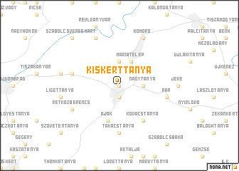 map of Kiskerttanya