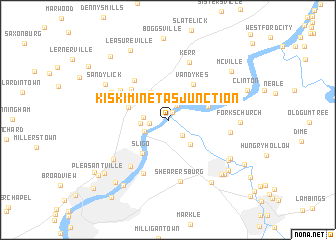 map of Kiskiminetas Junction