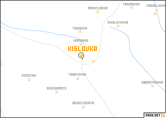 map of Kislovka