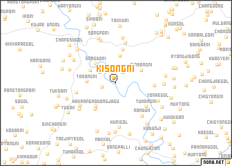 map of Kisŏng-ni