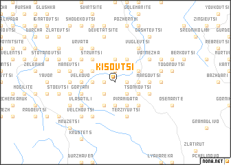 map of Kisʼovtsi