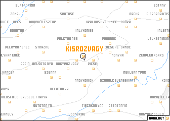 map of Kisrozvágy