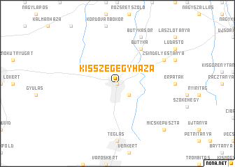 map of Kisszegegyháza