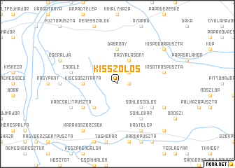 map of Kisszőlős