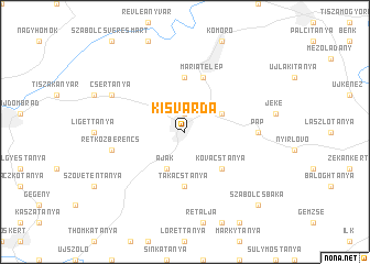 Kisvárda (Hungary) map - nona.net