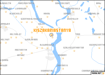 map of Kis Zakariás Tanya
