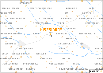 map of Kiszsidány