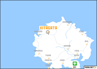 map of Kitagata