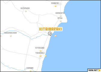 map of Kitaibaraki