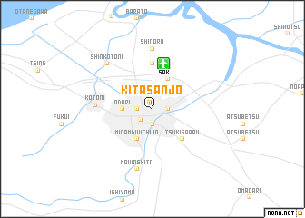 map of Kita-sanjō