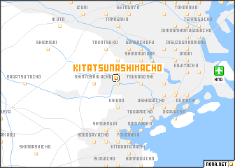 map of Kita-tsunashimachō