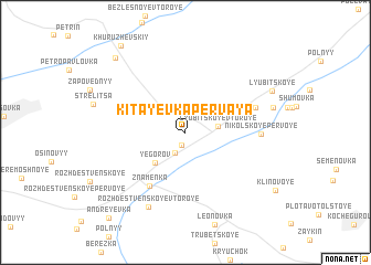 map of Kitayevka Pervaya