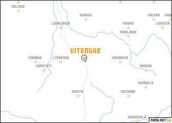 map of Kitendwe