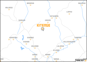 map of Kitenge