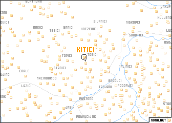 map of Kitići
