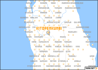 map of Kitope Mkumbi