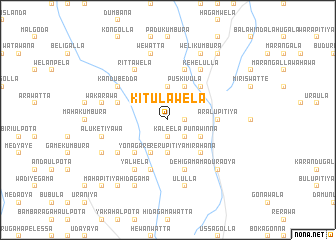 map of Kitulawela
