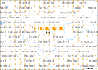 map of Kitulheragama