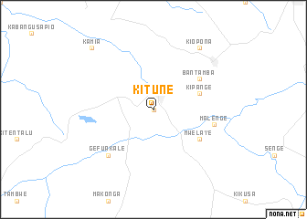 map of Kitune