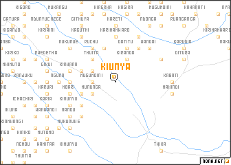 map of Kiunya