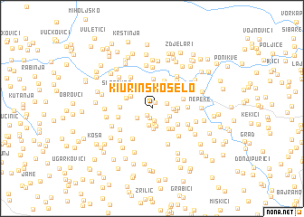 map of Kiurinsko Selo