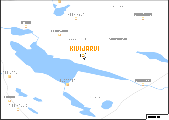 map of Kivijärvi