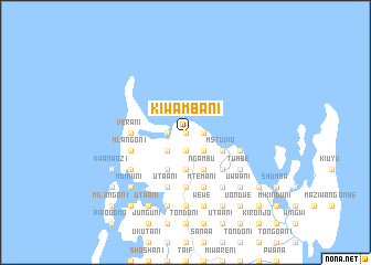 map of Kiwambani