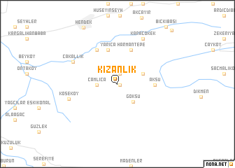 map of Kızanlık