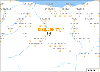 map of Kızılcakaya