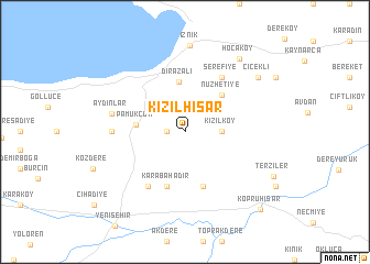 map of Kızılhisar