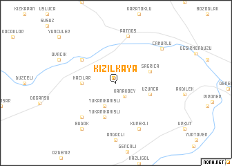 map of Kızılkaya