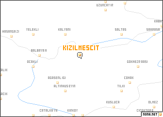 map of Kızılmescit