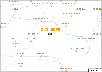 map of Kızılören
