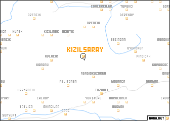 map of Kızılsaray