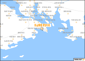 map of Kjærvik