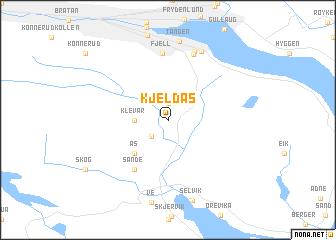 map of Kjeldås