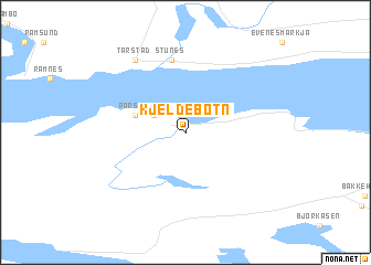 map of Kjeldebotn