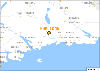 map of Kjelland