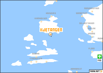 map of Kjetangen