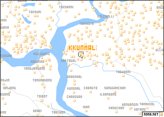 map of Kkŭn-mal