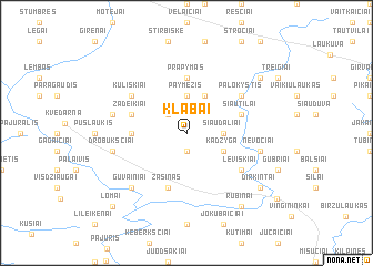 map of Klabai