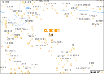 map of Klačina