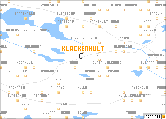 map of Klackenhult