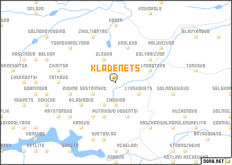 map of Kladenets