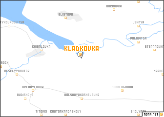 map of Kladkovka